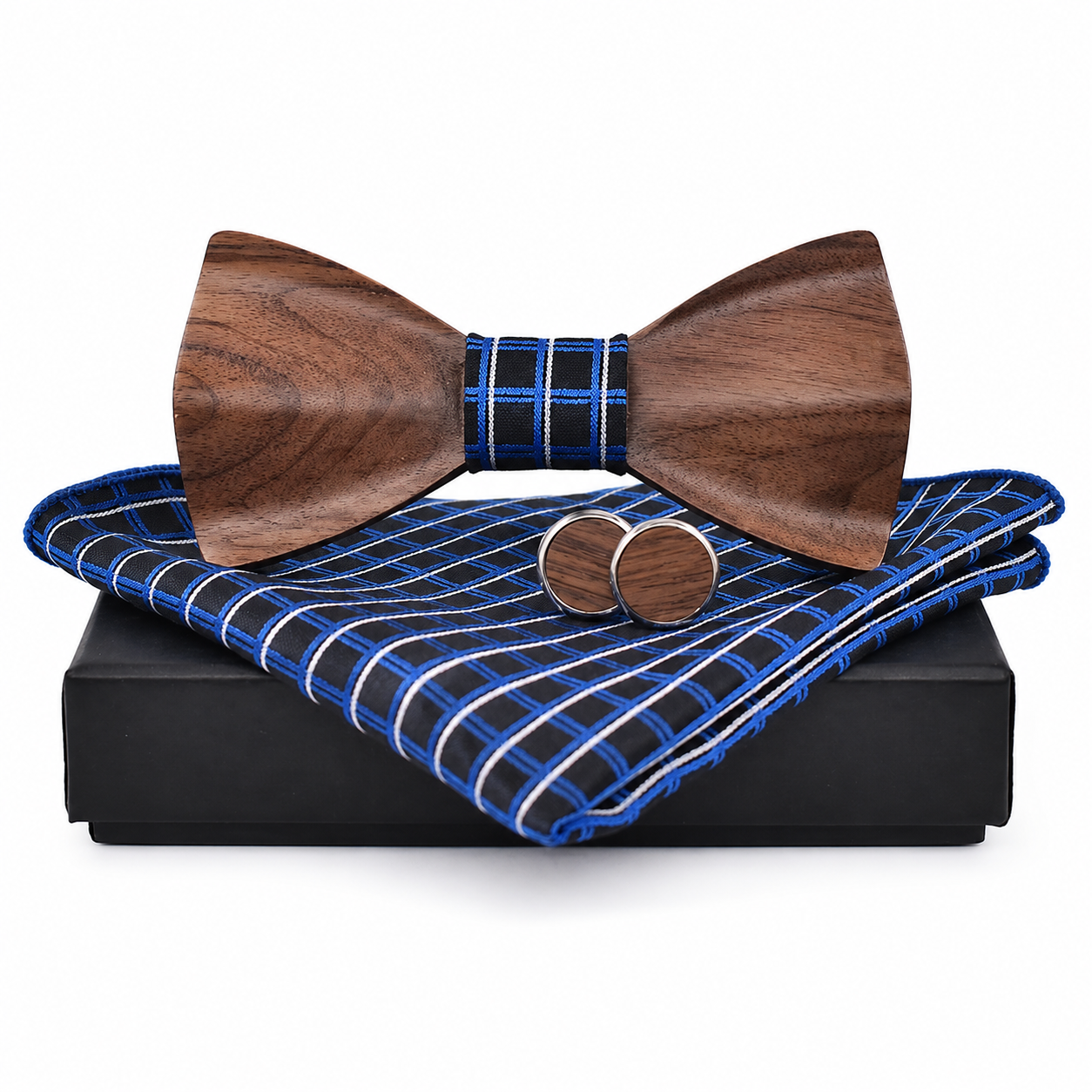 Noeud papillon bois mariage – Image 6