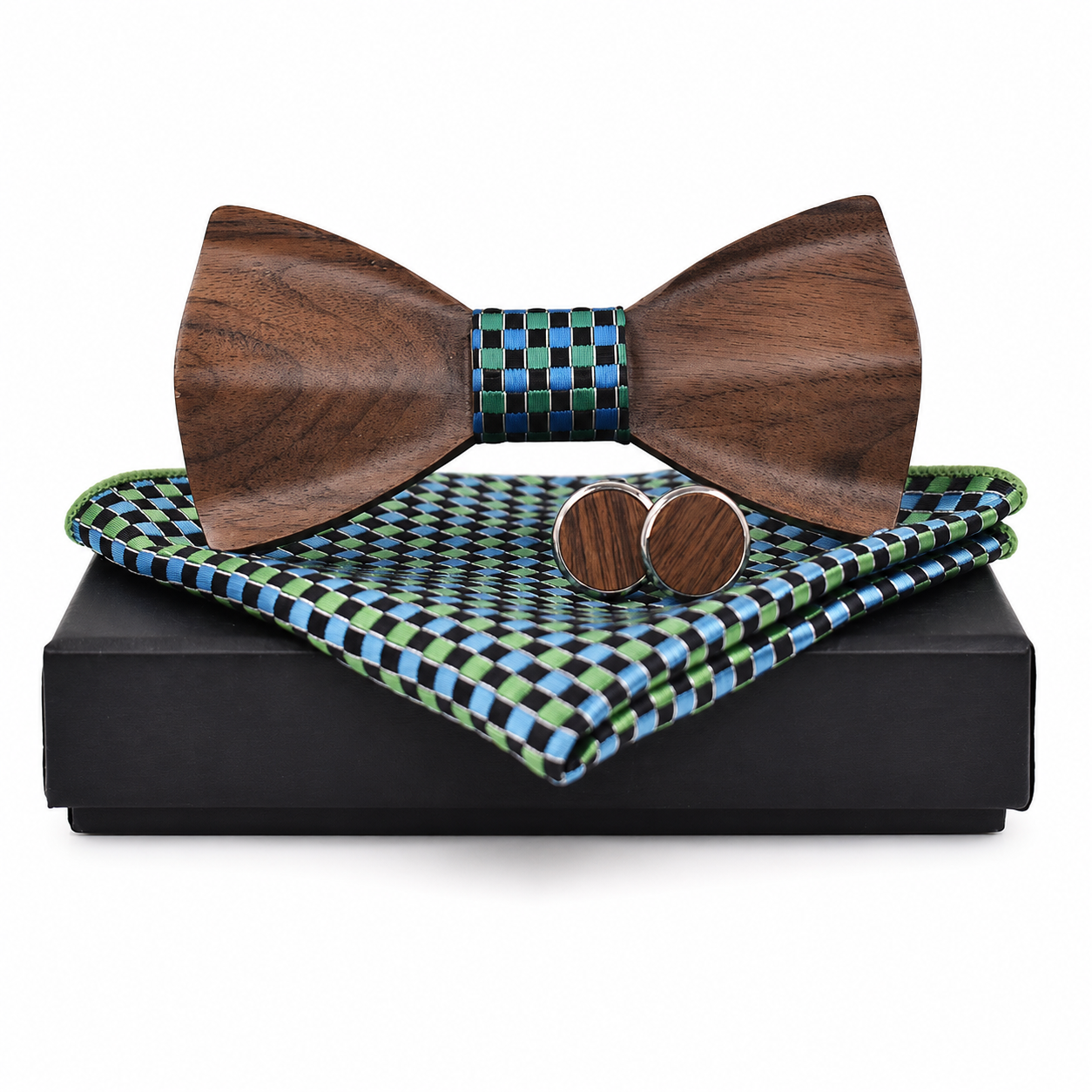 Noeud papillon bois mariage – Image 2