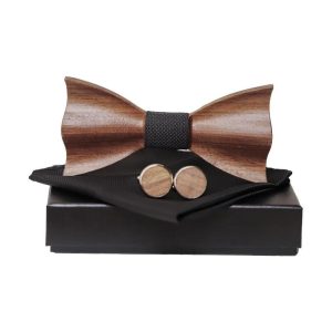 Noeud papillon bois homme