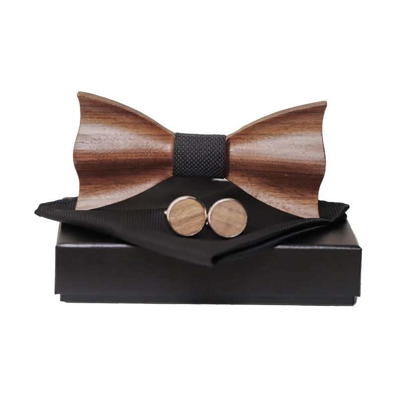 Noeud papillon bois homme