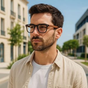 lunettes protection lumière bleue bois