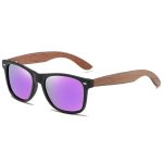 lunettes de soleil en bois design