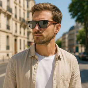 lunettes UV400 bois