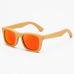 lunettes de soleil en bois
