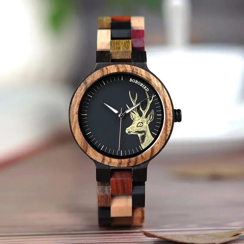 accessoire en bois et quartz