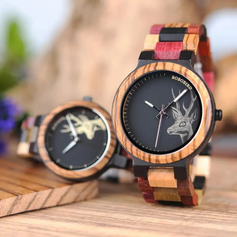 montre écologique en bois