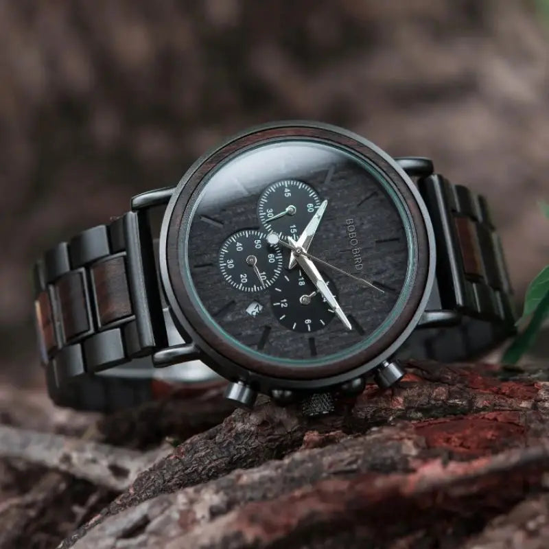 chronographe bois design