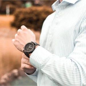 montre chronographe en bois