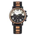 montre en bois chronographe