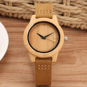 équinoxe montre en bois
