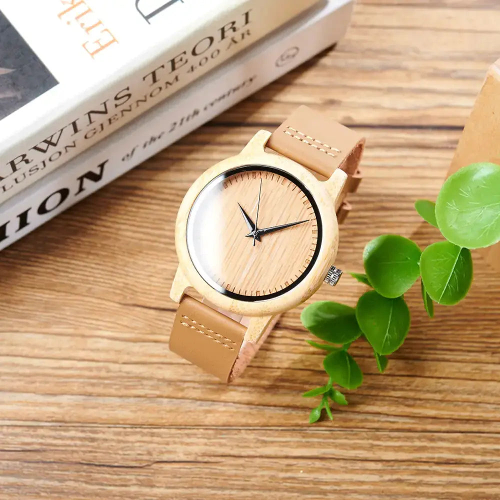 bracelet montre en bois
