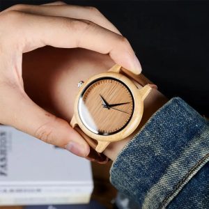 elegant montre en bois