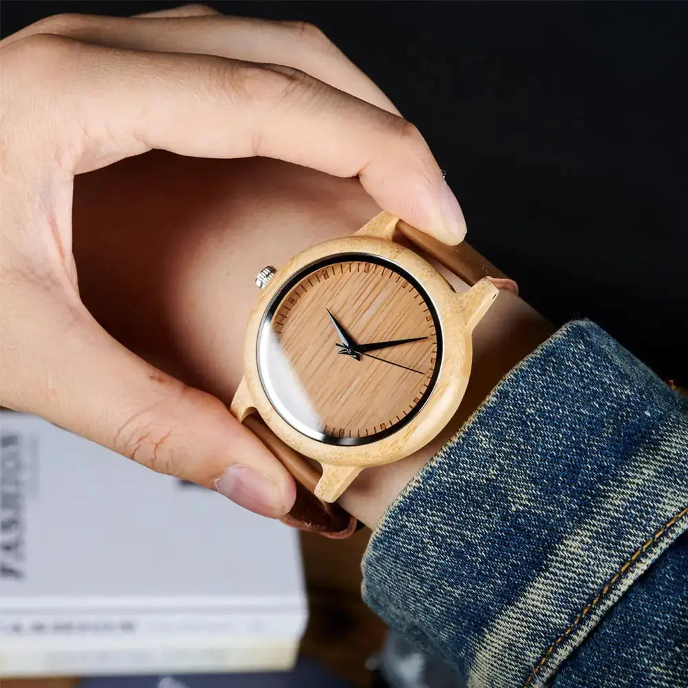 elegant montre en bois