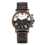 montre bois chronographe