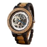 montre automatique en bois