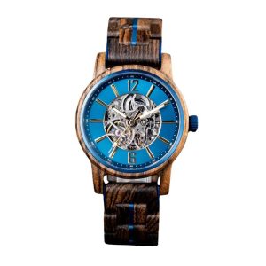 montre en bois crépuscule