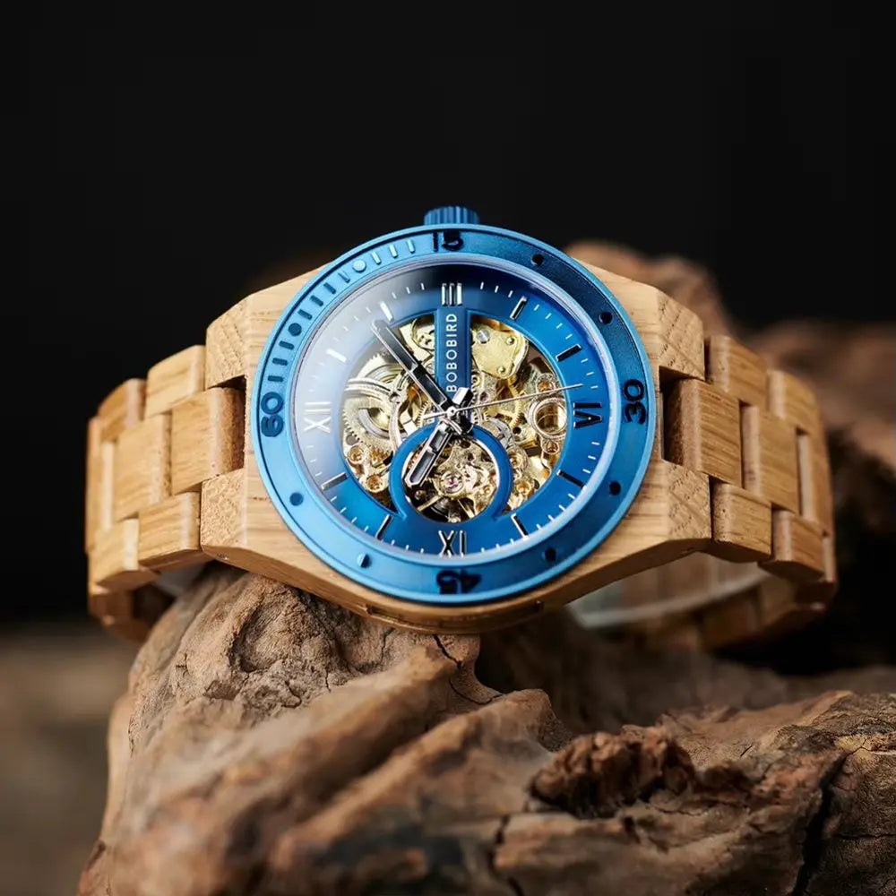 boîtier en bois montre