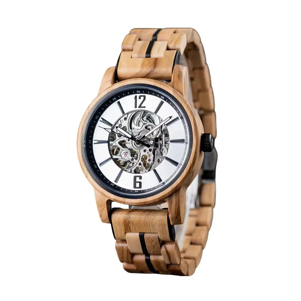 montre en bois automatique