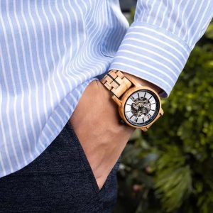 bracelet montre bois