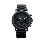 montre en bois chronographe