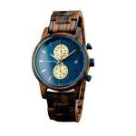 montre en bois chronographe Delta