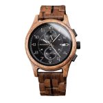 Montre en Bois Chronographe Vortex