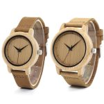 duo de montre pour couple en bambou