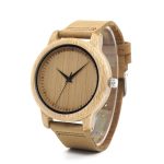 montre en bois à quartz