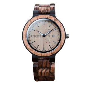 Montre en Bois à Quartz Vallée