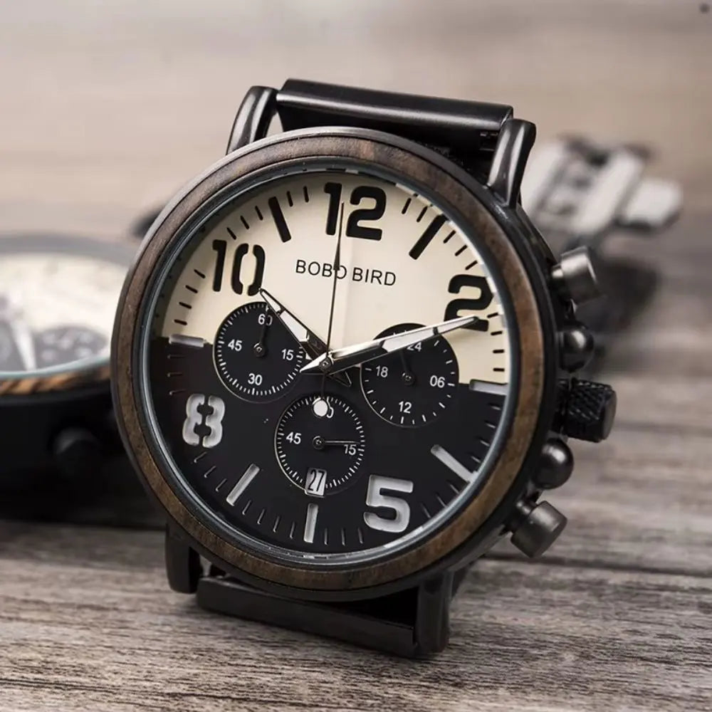 chronographe bois mangrove