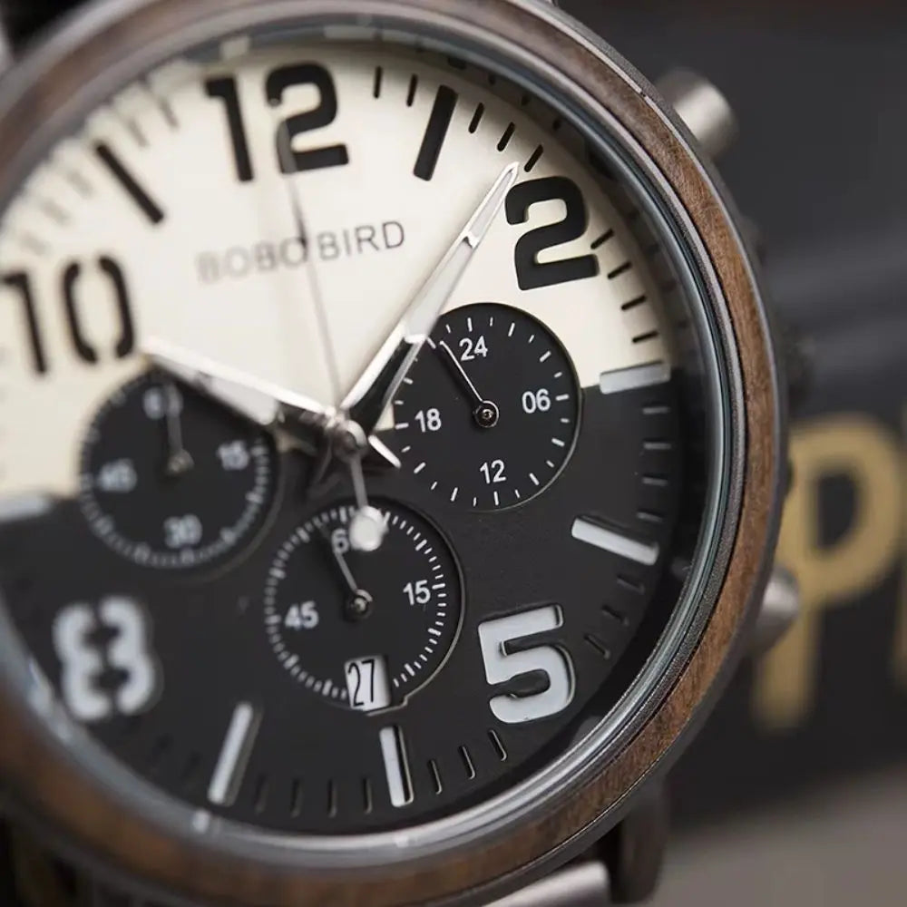 style naturel montre bois