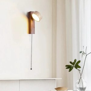 Lampe murale travertin