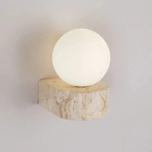 Luminaire travertin design