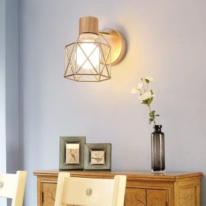 Applique Murale Bois - CREME illuminée