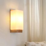 Applique Murale en Bois et Verre – Design Moderne