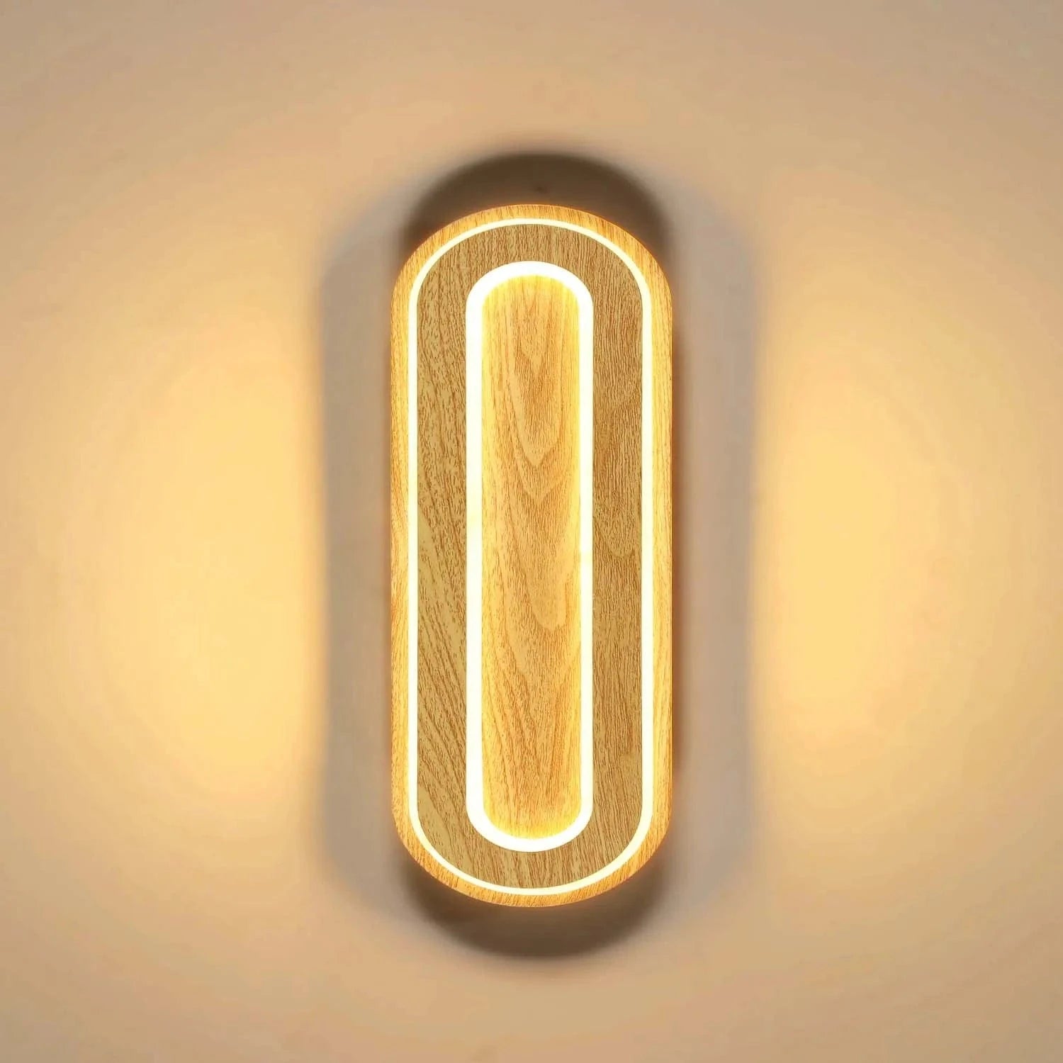lampe murale en bois moderne