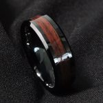 bague homme bois carbone