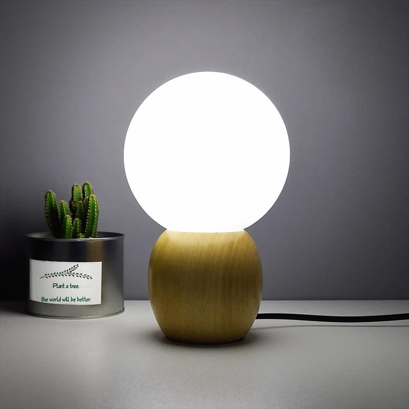 lampe de table bois