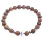 bracelet homme bois croix