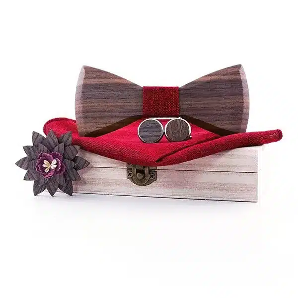 boutonnière bois élégante