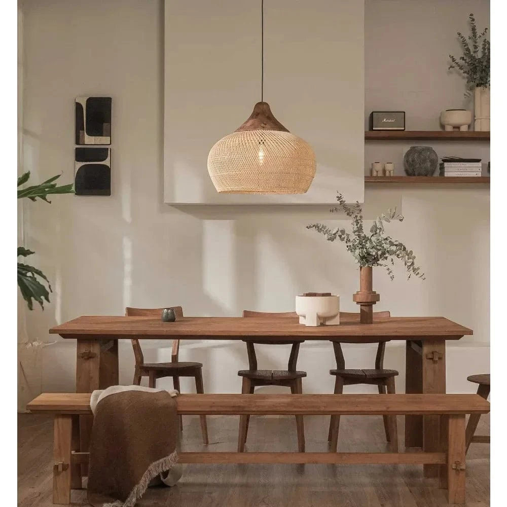 Grand Lustre Rotin
