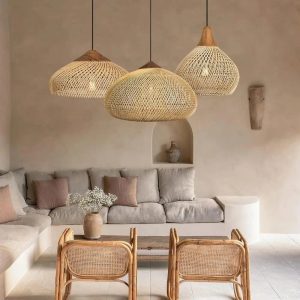 Lustre en rotin LITTORAL