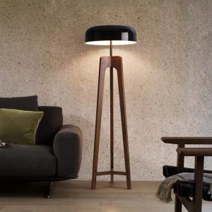 lampadaire bois design