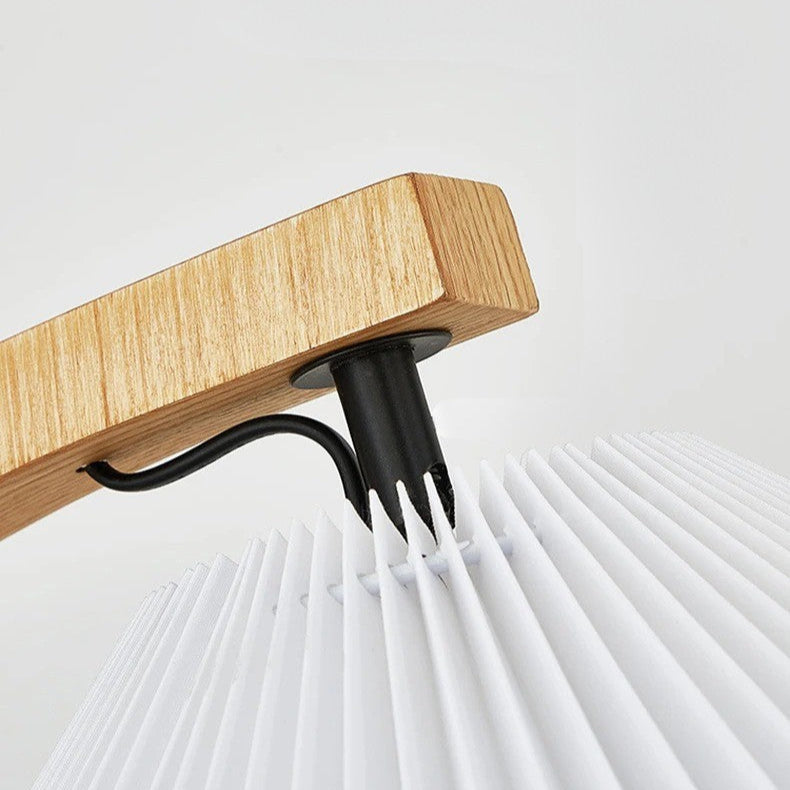 éclairage tamisé en bois