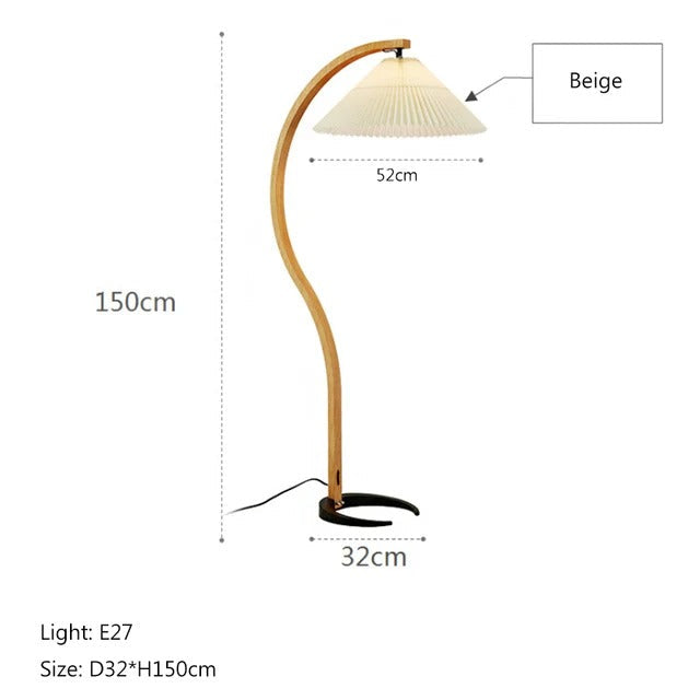 style scandinave lampadaire bois