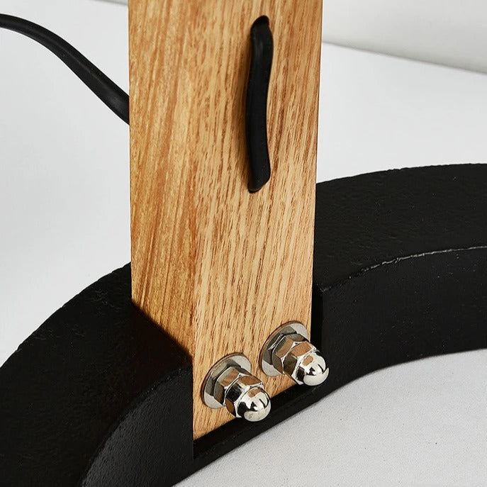 bois massif lampadaire