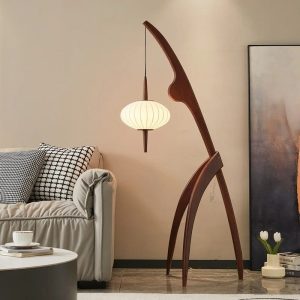 lampadaire bois design