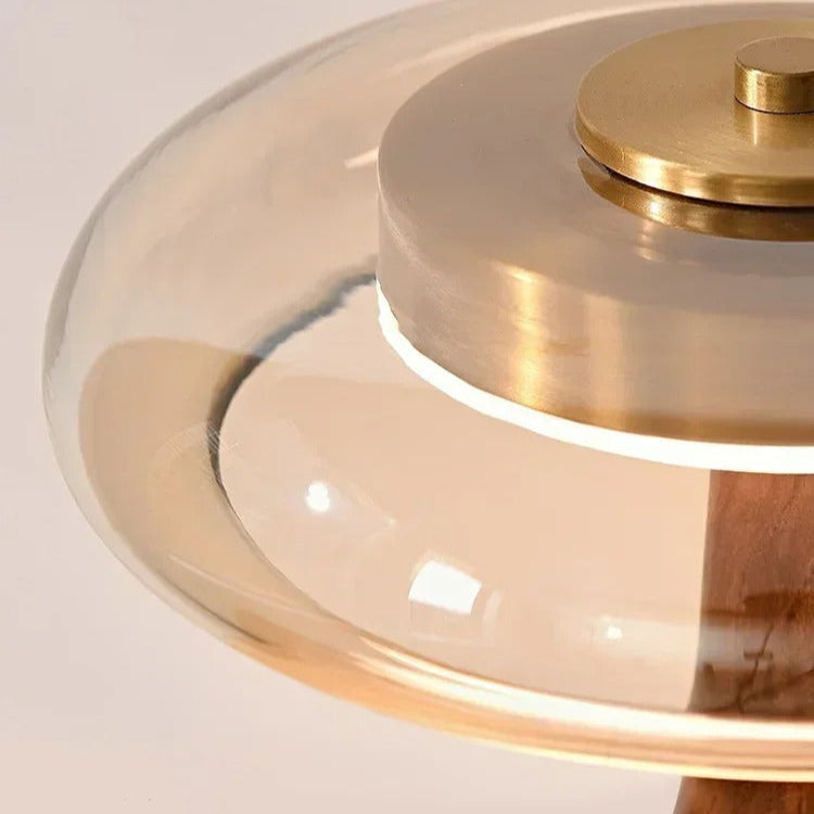 illumination bois et verre