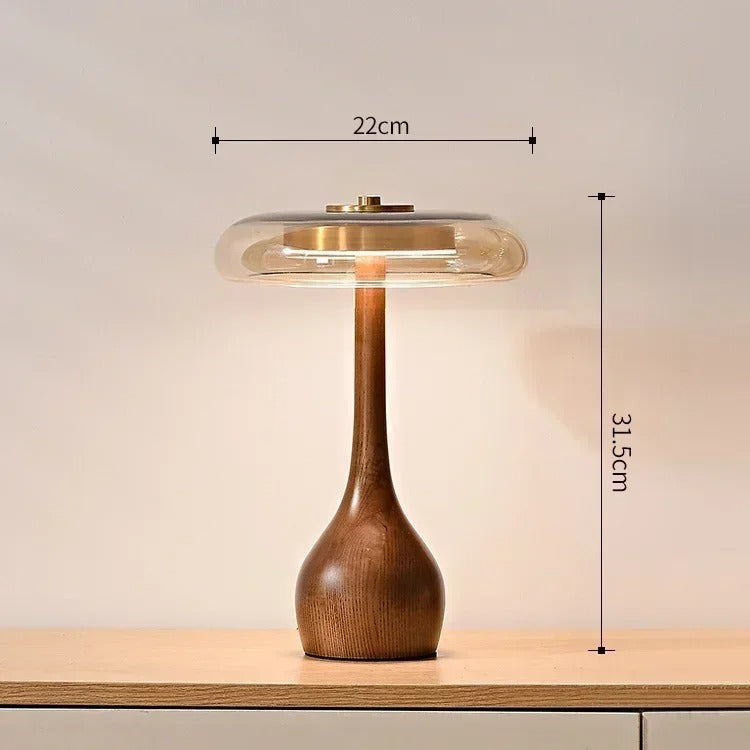 décoration lampe bois