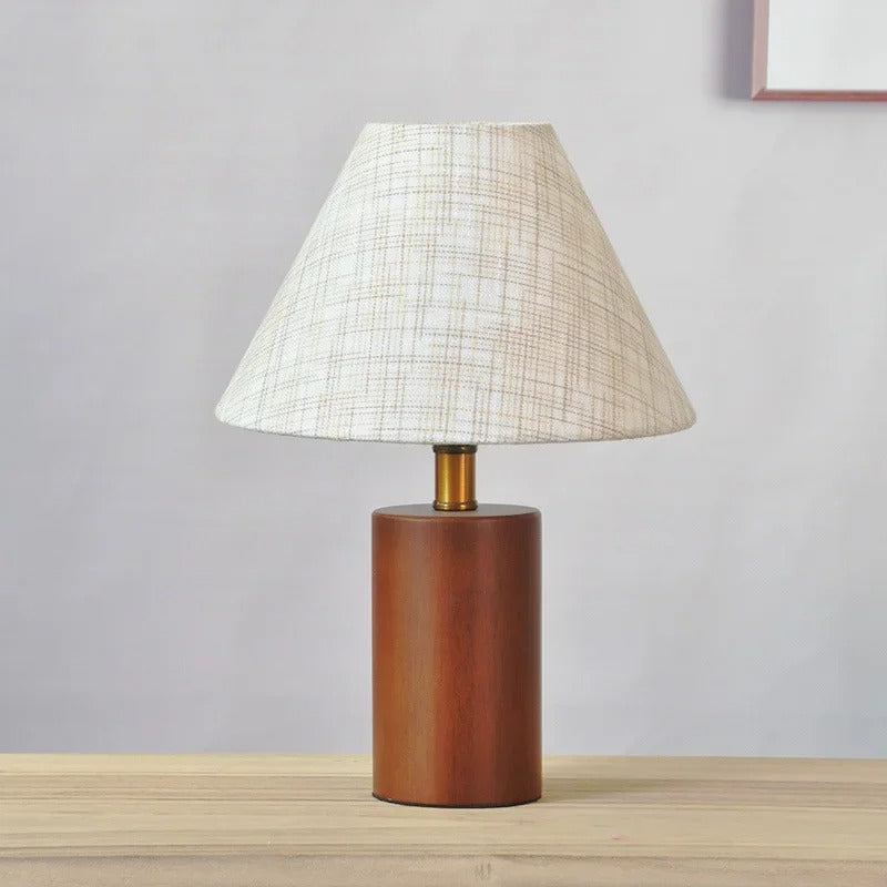 lampe bois et blanc